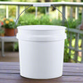 Bucket 2 Pack – Heavy Duty 2-Gallon Plastic Buckets with Ergonomic Comfort Handle, Nestable Design