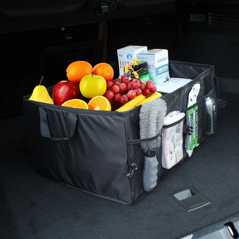Car Trunk Organizer – Large Capacity Foldable Storage Box for SUV, Car & Truck