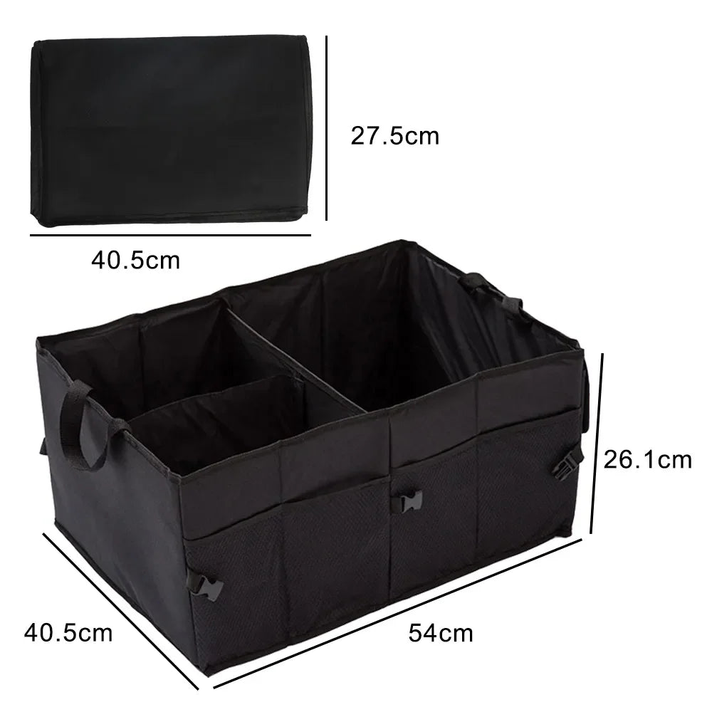 Car Trunk Organizer – Large Capacity Foldable Storage Box for SUV, Car & Truck